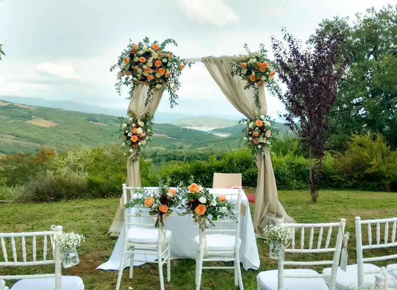 Celebrazione matrimonio civile Terrazza panoramica Terra di Michelangelo